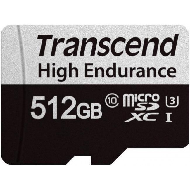 Transcend 512 GB microSDXC Clase 10 UHS-I (U3) + SD-adapter (TS512GUSD350V)