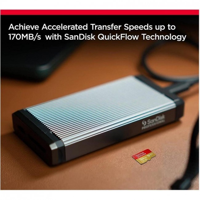 SanDisk 512 GB microSDXC UHS-I U3 V30 A2 Extreme + SD-Adapter (SDSQXAV-512G-GN6MA)
