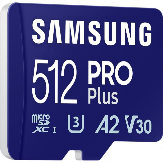 Samsung 512 GB microSDXC UHS-I U3 V30 A2 PRO Plus 2023 (MB-MD512SA)
