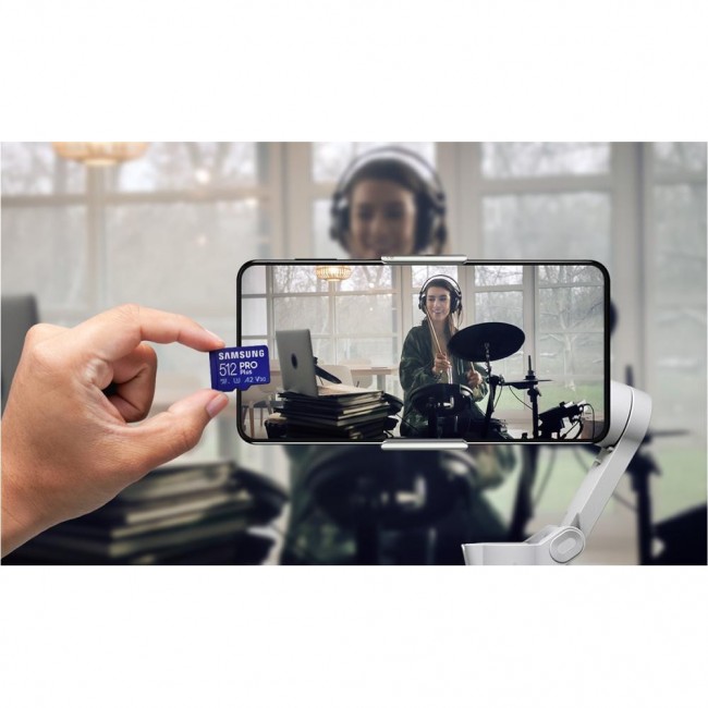 Samsung 512 GB microSDXC UHS-I U3 V30 A2 PRO Plus 2023 (MB-MD512SA)