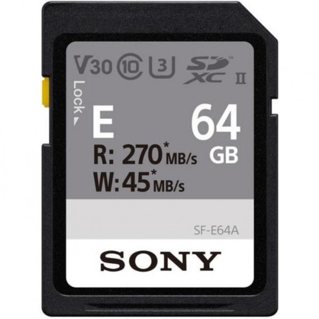 64 GB SDXC C10 UHS-II U3 V60 (SFE64A.ET4) Sony 64 GB SDXC C10 UHS-II U3 V60 (SFE64A.ET4)