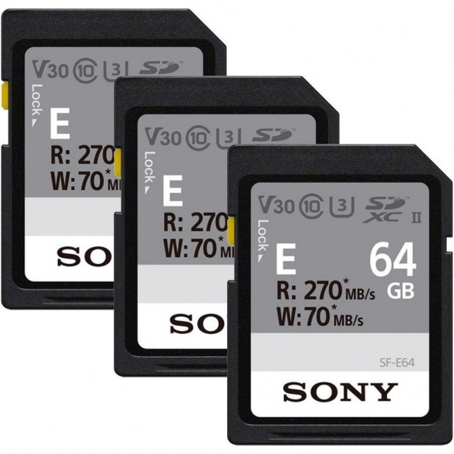 64 GB SDXC C10 UHS-II U3 V60 (SFE64A.ET4) Sony 64 GB SDXC C10 UHS-II U3 V60 (SFE64A.ET4)