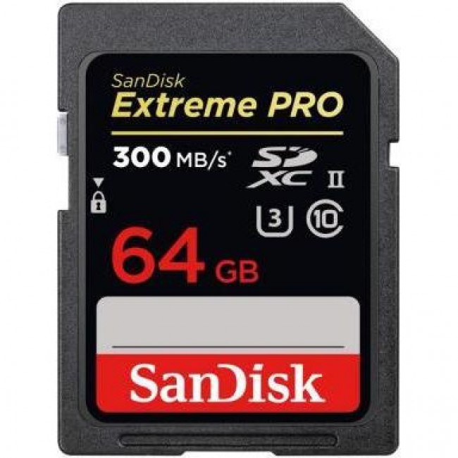 SDXC SanDisk 64 GB SDXC UHS-II U3 V90 Extreme Pro SDSDXDK-064G-GN4IN