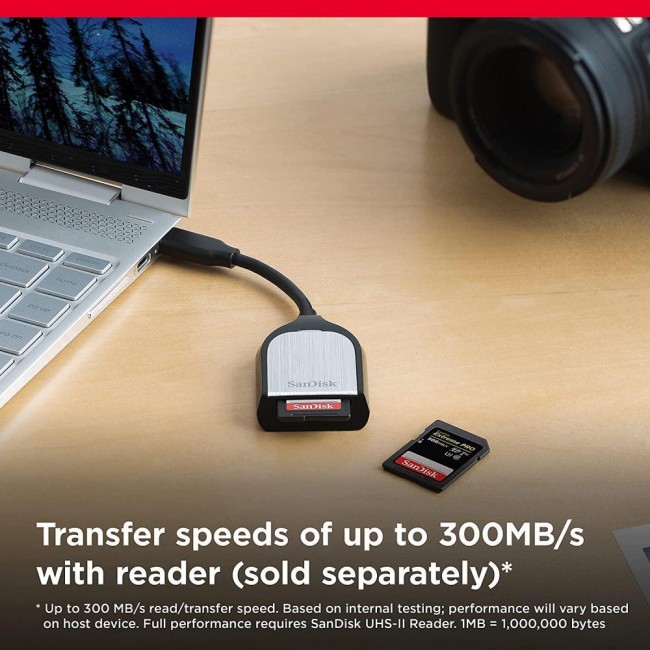 SDXC SanDisk 64 GB SDXC UHS-II U3 V90 Extreme Pro SDSDXDK-064G-GN4IN