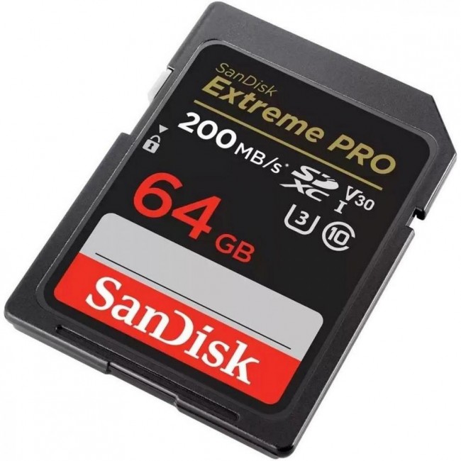 SDXC SanDisk 64 GB SDXC UHS-I U3 V30 Extreme PRO (SDSDXXU-064G-GN4IN)