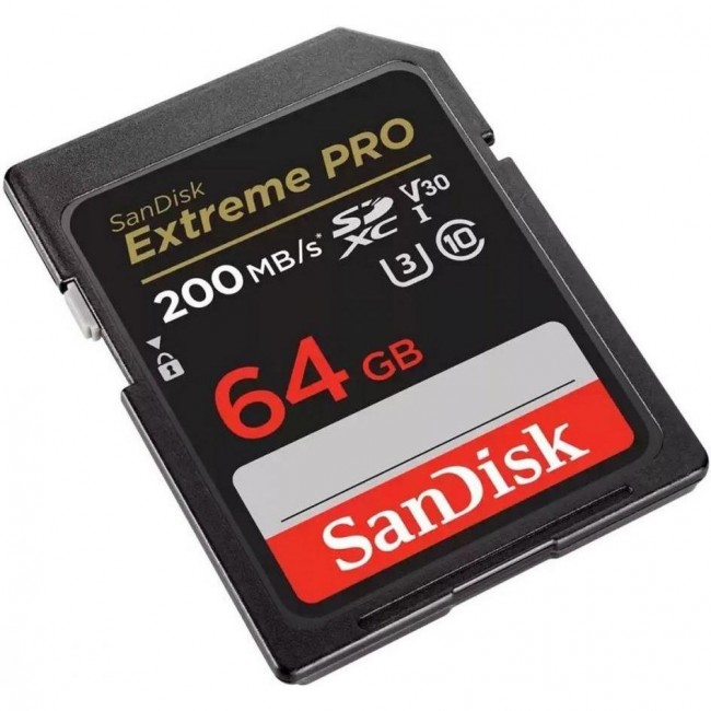 SDXC SanDisk 64 GB SDXC UHS-I U3 V30 Extreme PRO (SDSDXXU-064G-GN4IN)