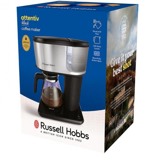 Кофеварка Russell Hobbs Attentiv Black Coffee Maker 26840-56