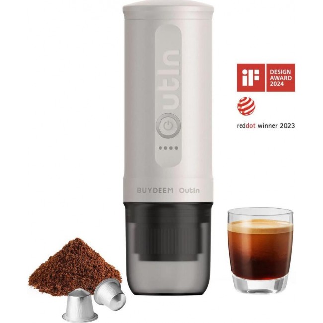 BUYDEEM Nano Espresso Machine OTEM-01 Oat White (OTEM-01-OW)
