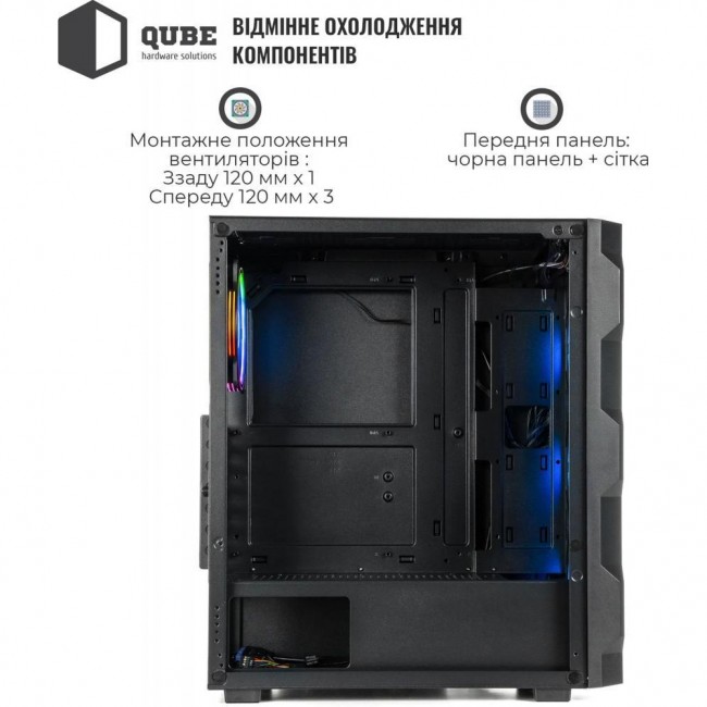 QUBE Corsair ARGB Black (CORSAIR_FMNU3)