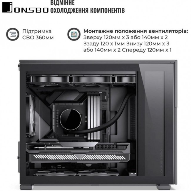 Jonsbo D31 MESH Screen Black