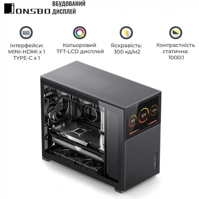 Jonsbo D31 MESH Screen Black
