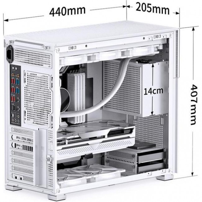 Jonsbo D41 MESH Screen White