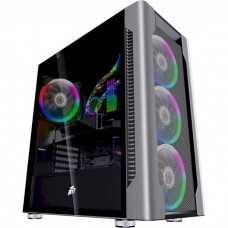 Корпус 1STPLAYER DX-R1-PLUS RGB Dual Glass Black (DX-R1-PLUS_DG)