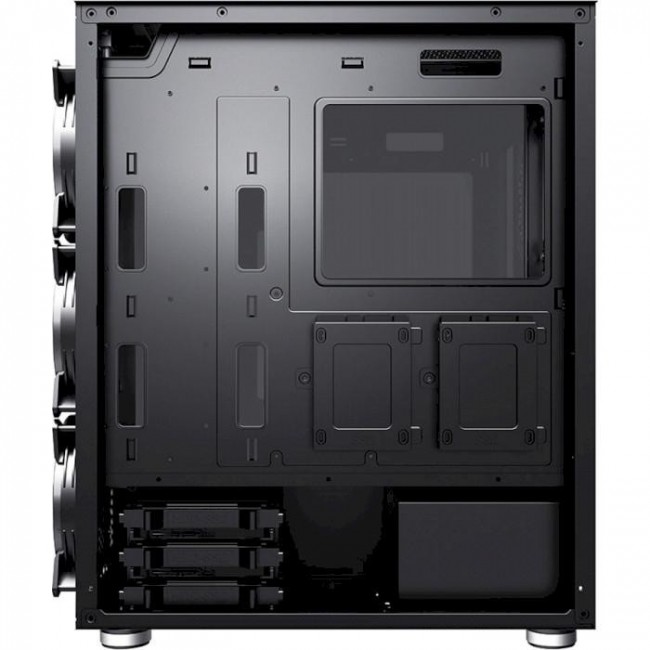 Корпус 1STPLAYER DX-R1-PLUS RGB Dual Glass Black (DX-R1-PLUS_DG)