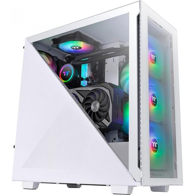 Thermaltake Divider 300 TG Snow Mid Tower Chassis (CA-1S2-00M6WN-00)