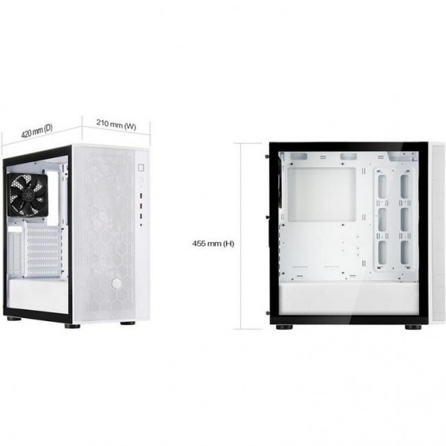 Silverstone Fara R1 V2 Tempered Glass White (SST-FAR1W-G-V2)