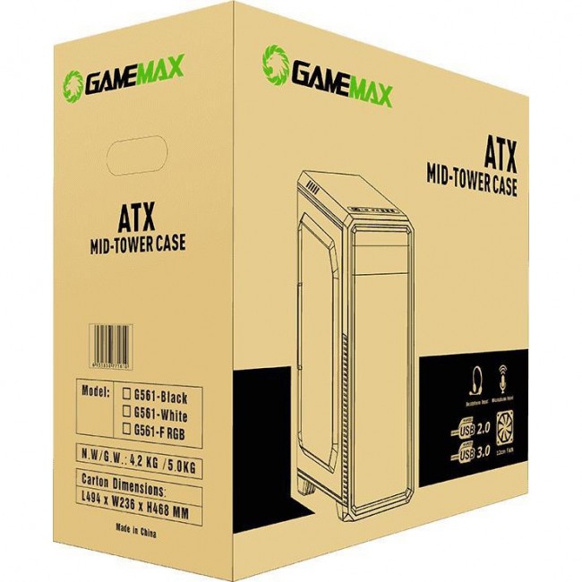 GameMax G561 FRGB White (G561-FRGB-WH)