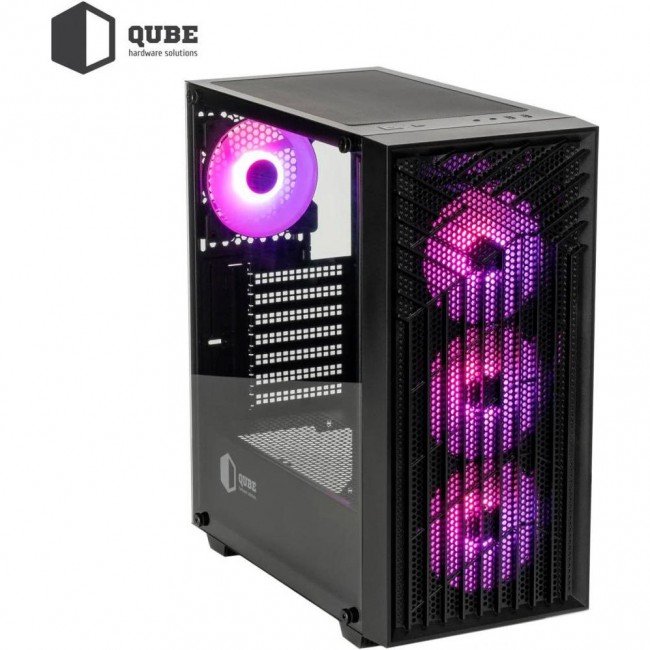 QUBE GERYON Black RGB Fans (QBGERYON_FFBNU3)