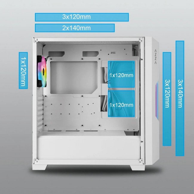 AZZA Guardian Glass White (CSAZ-520WG)