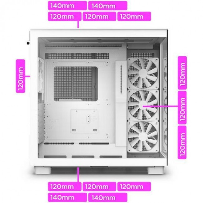 NZXT H9 Flow Matte White (CM-H91FW-01)