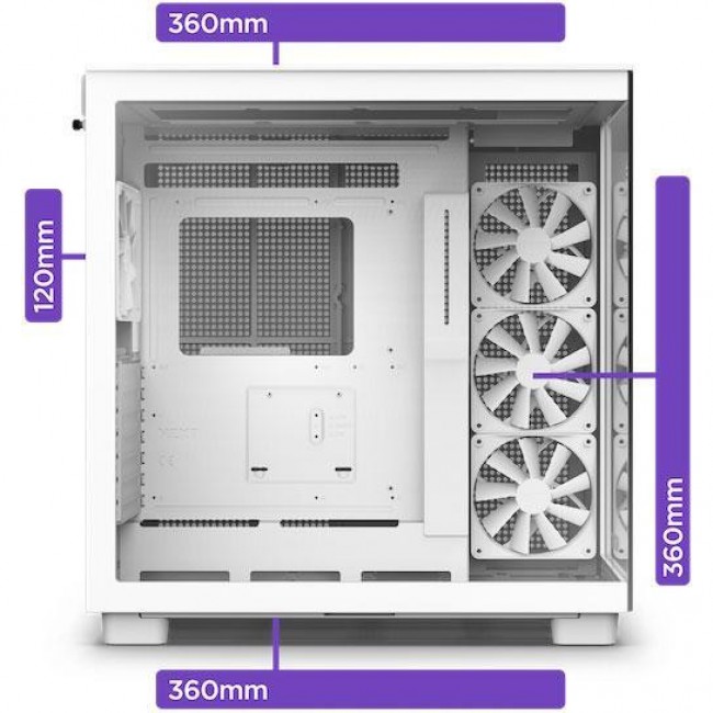 NZXT H9 Flow Matte White (CM-H91FW-01)