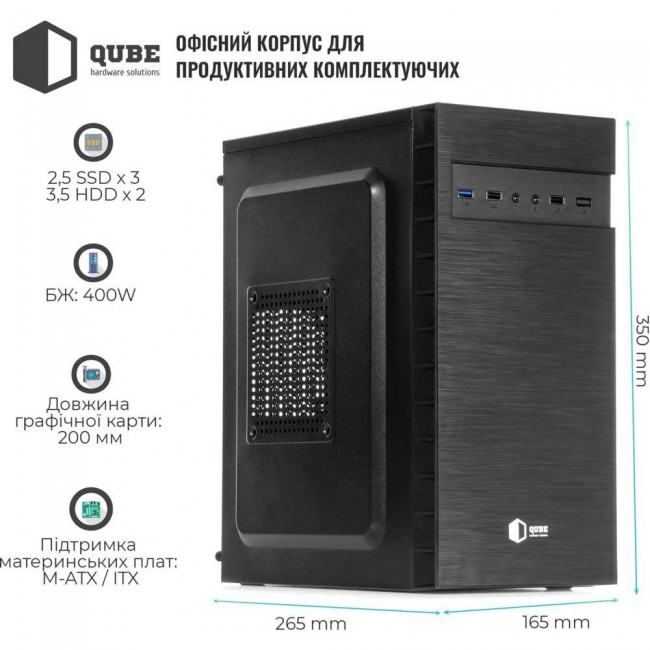 QUBE QB27M 400W Black (QB27M_MN4U3)