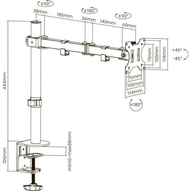 Brateck LDT12-C012N