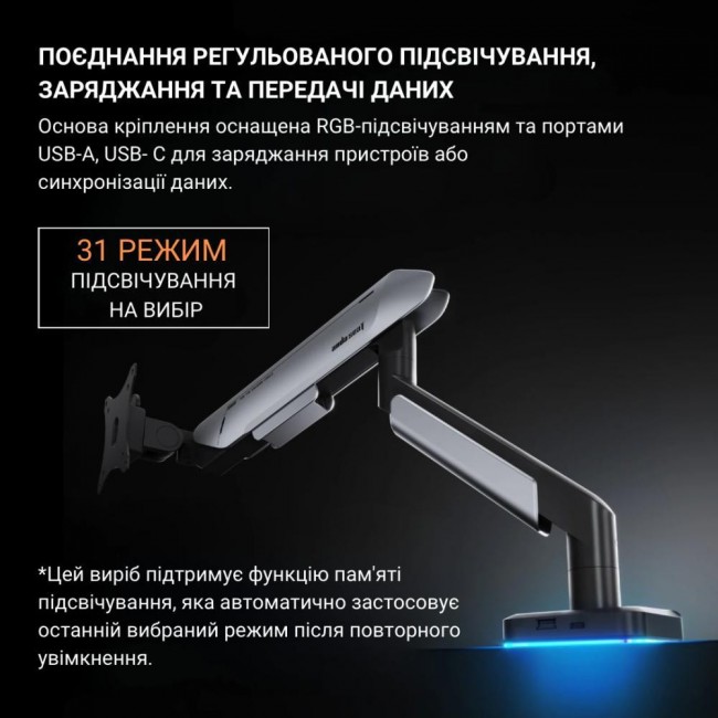 Anda Seat Stealth Pro II RGB 17"-42" Black (AD-W-A9X-1S-BB)