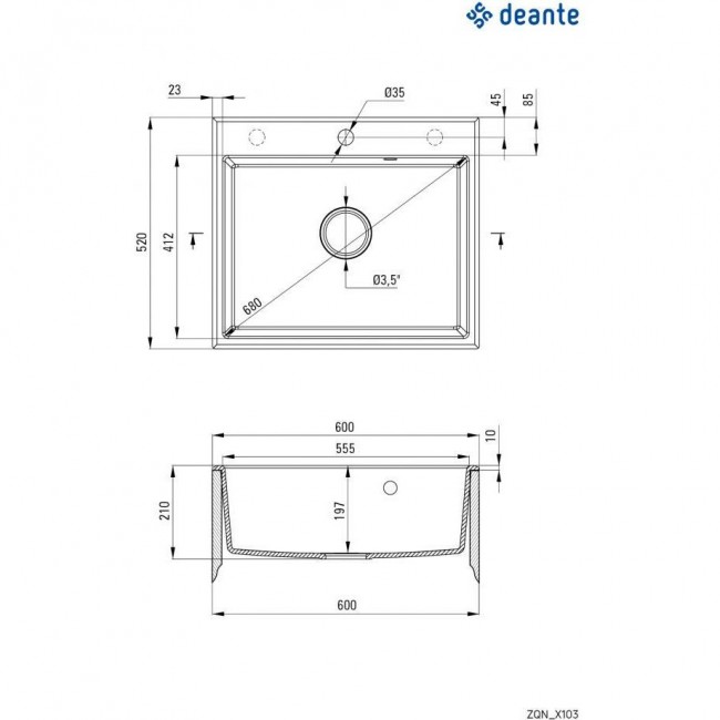Deante Andante ZQN 2103