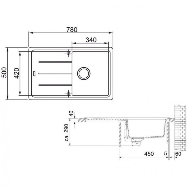Franke Basis BFG 611-78 114.0565.087