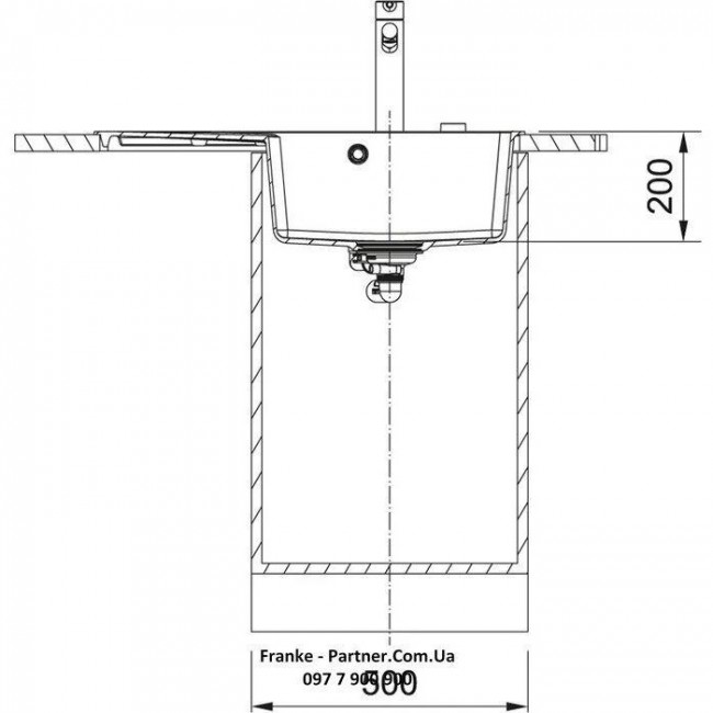 Franke Centro CNG 611-78 TL 114.0630.471