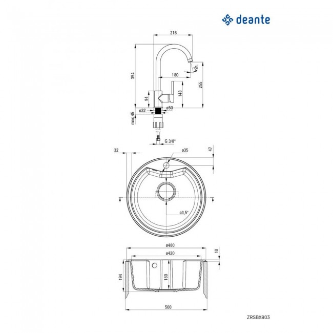 Deante Fiesta ZRS 7803