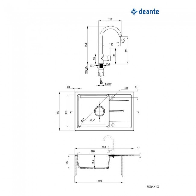 Deante Leda ZRDA 2113