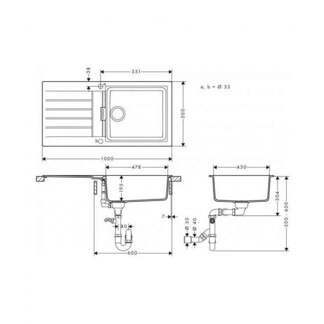 Hansgrohe S520-F480 (43358290)