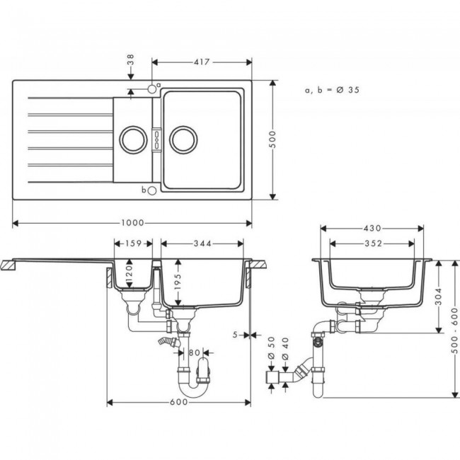 Hansgrohe S52 S520-F530 43357170