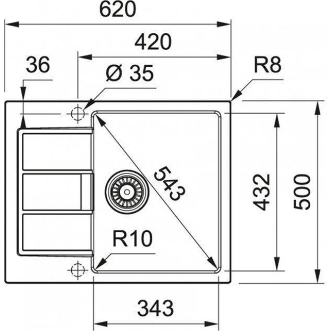 Franke Sirius S2D 611-62 143.0627.382