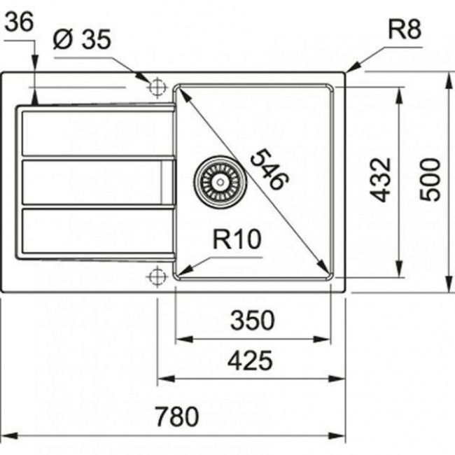 Franke Sirius S2D 611-78 143.0621.334