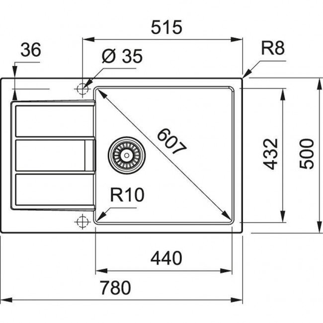 Franke Sirius S2D 611-78 XL 143.0621.338
