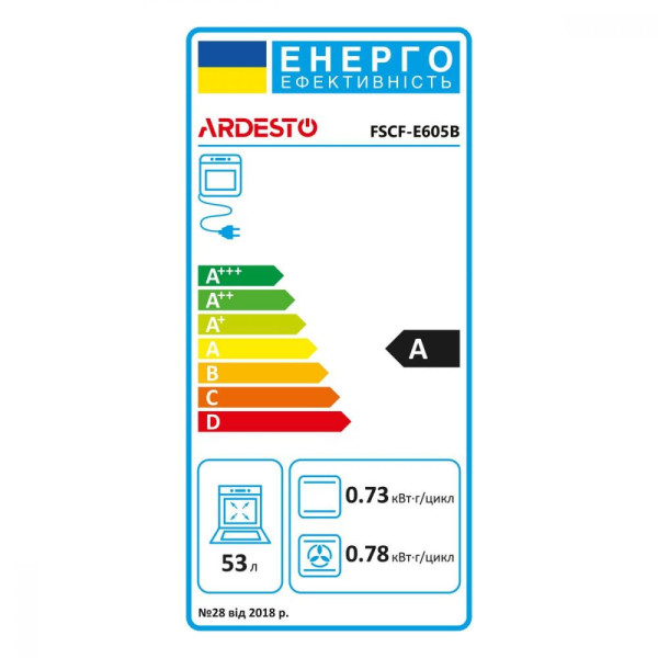 Электрическая плита Ardesto FSCF-E605B