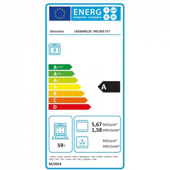 Electrolux LKG604012X