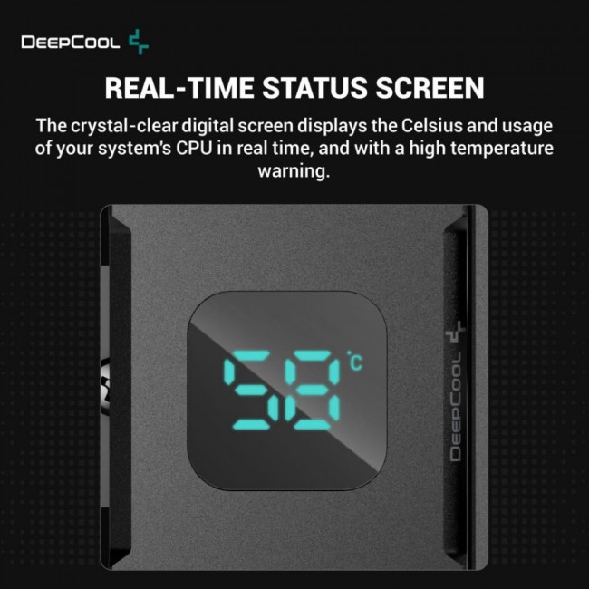 Deepcool AG400 Digital BK ARGB (R-AG400-BKADMN-G-1)