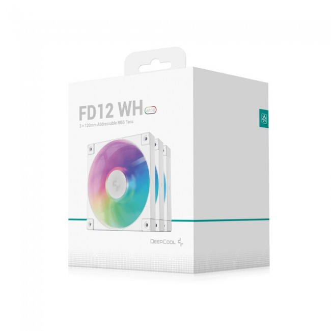 Deepcool FD12 ARGB White 3-Pack (R-FD12-WHAPN3-G)