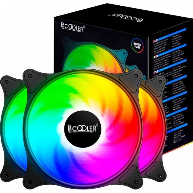 PCCooler FX 120 ARGB Black 3-Pack (F3-C120BKAM3-GL)