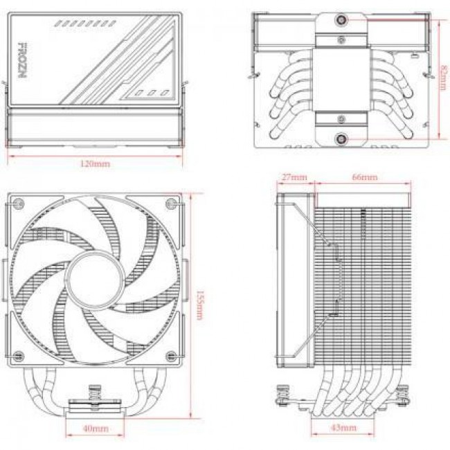 ID-COOLING Frozn A610 ARGB White