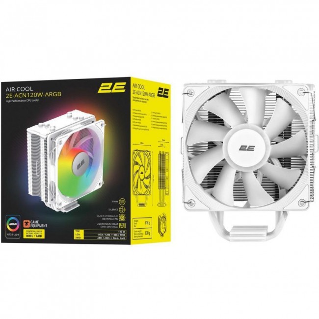 2E GAMING Air Cool ACN120W-ARGB