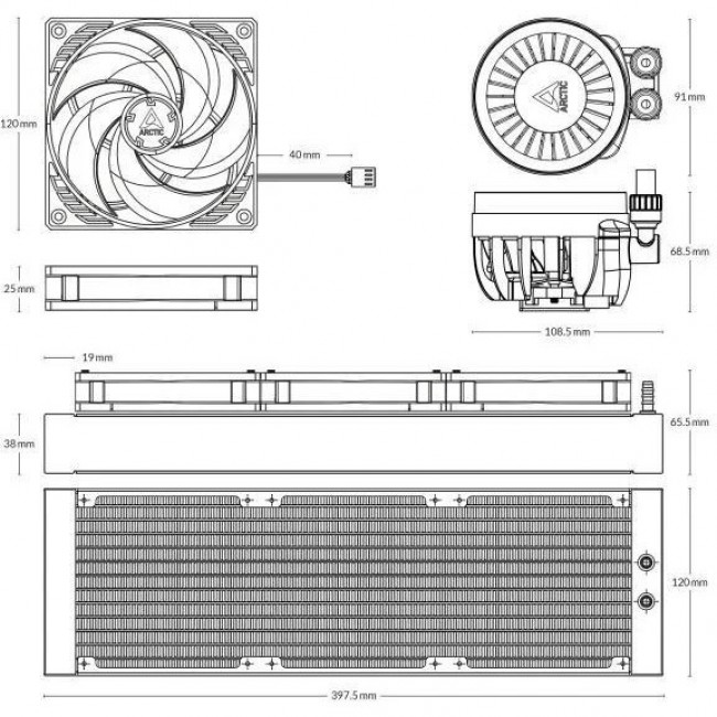 Arctic Liquid Freezer III 360 Black (ACFRE00136A)