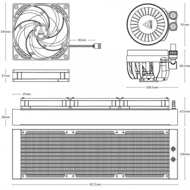 Arctic Liquid Freezer III 420 (ACFRE00137A)