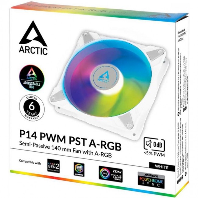 Arctic P14 PWM PST A-RGB White (ACFAN00276A)