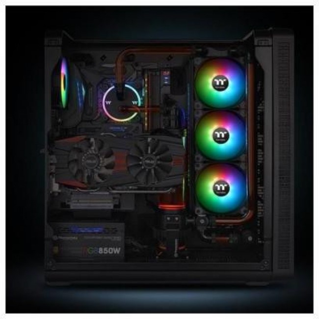 Thermaltake Pure 14 ARGB Sync Radiator Fan TT Premium Edition 3-Fan Pack (CL-F080-PL14SW-A)