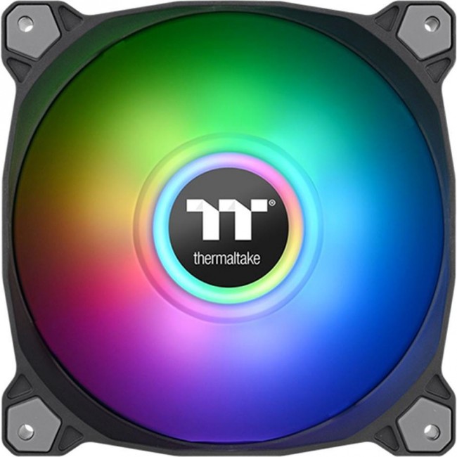 Thermaltake Pure Duo 14 ARGB Sync Radiator Fan 2-Fan Pack Black (CL-F116-PL14SW-A)